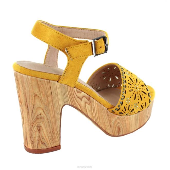 Menbur kvinnor gul umito högklackat 608J5230