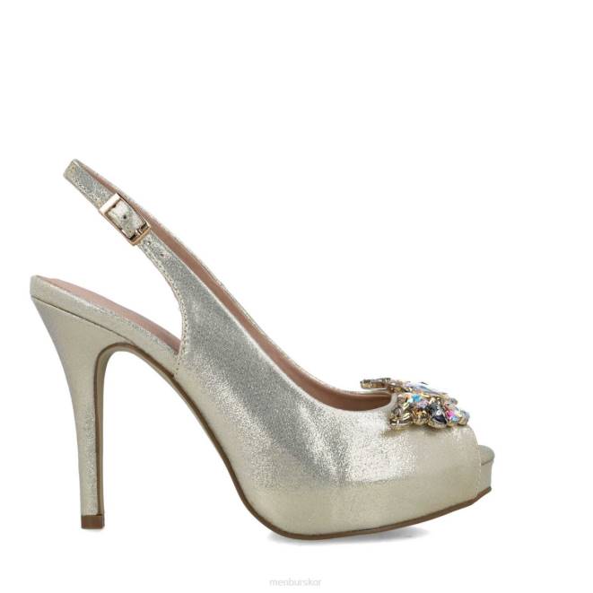 Menbur kvinnor guld La mia högklackat 608J3954