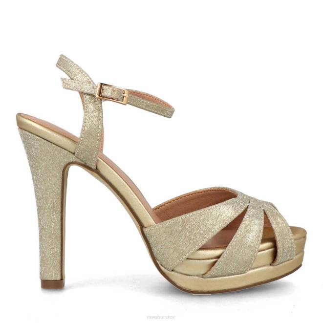 Menbur kvinnor guld Marcello högklackat 608J1248