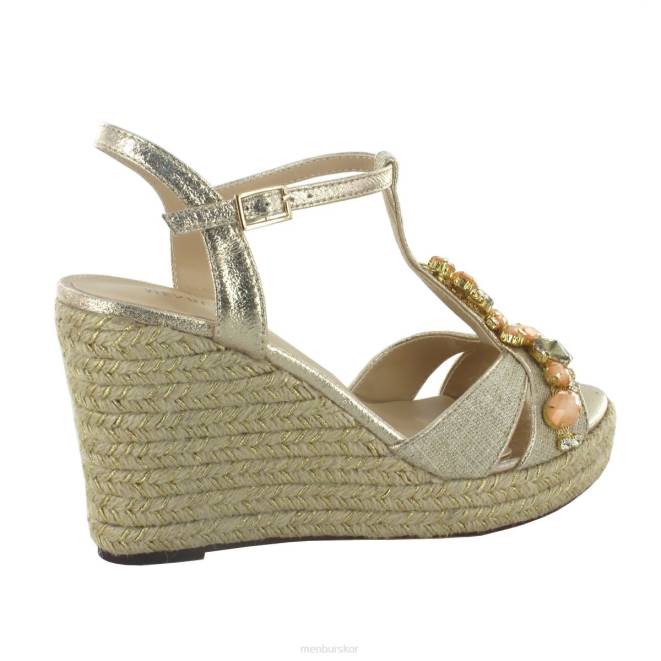 Menbur kvinnor guld affile högklackat 608J1376