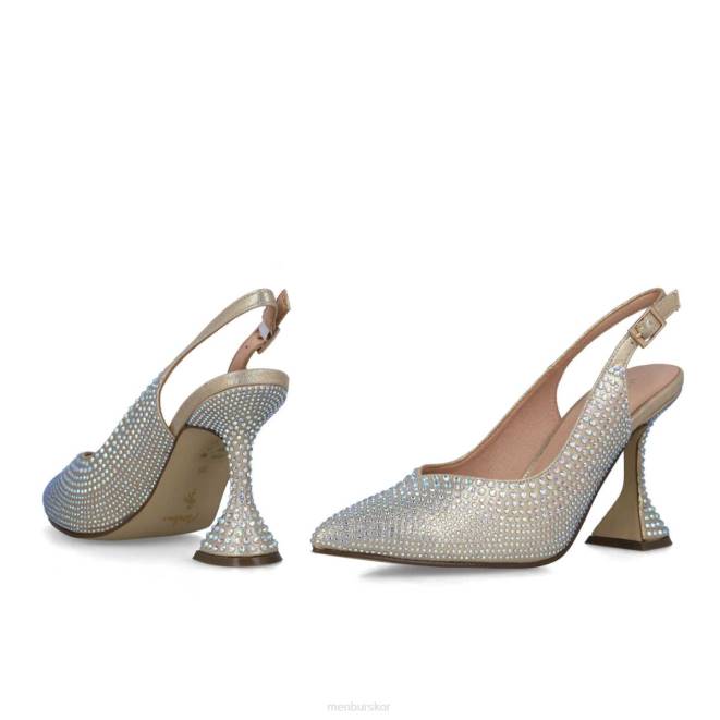 Menbur kvinnor guld aguamarina högklackat 608J3902