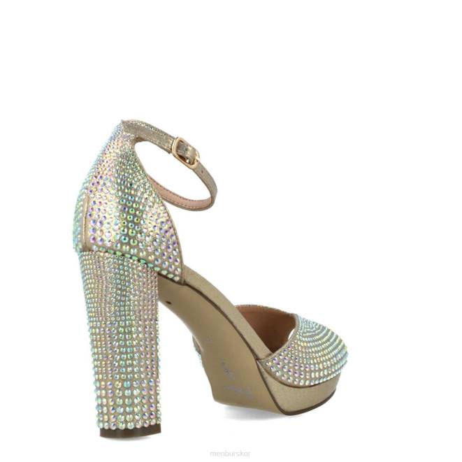 Menbur kvinnor guld aguamarina högklackat 608J798