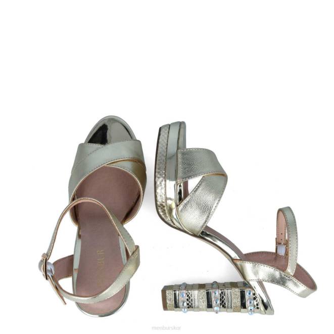 Menbur kvinnor guld alberone högklackat 608J1453