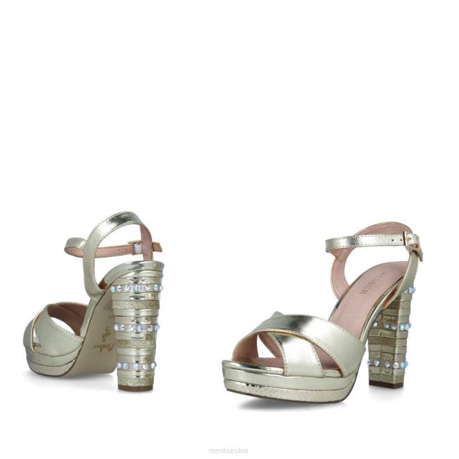 Menbur kvinnor guld alberone högklackat 608J1453