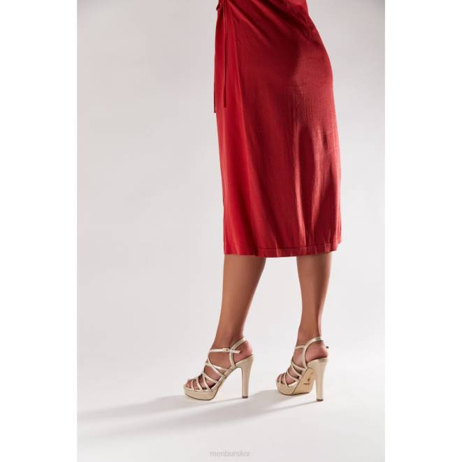 Menbur kvinnor guld angoli högklackat 608J4021