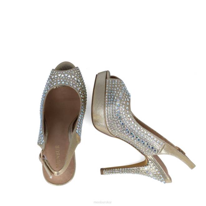 Menbur kvinnor guld axinita högklackat 608J793