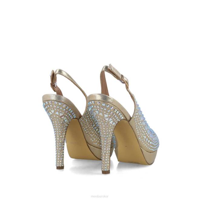 Menbur kvinnor guld axinita högklackat 608J793