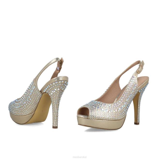 Menbur kvinnor guld axinita högklackat 608J793