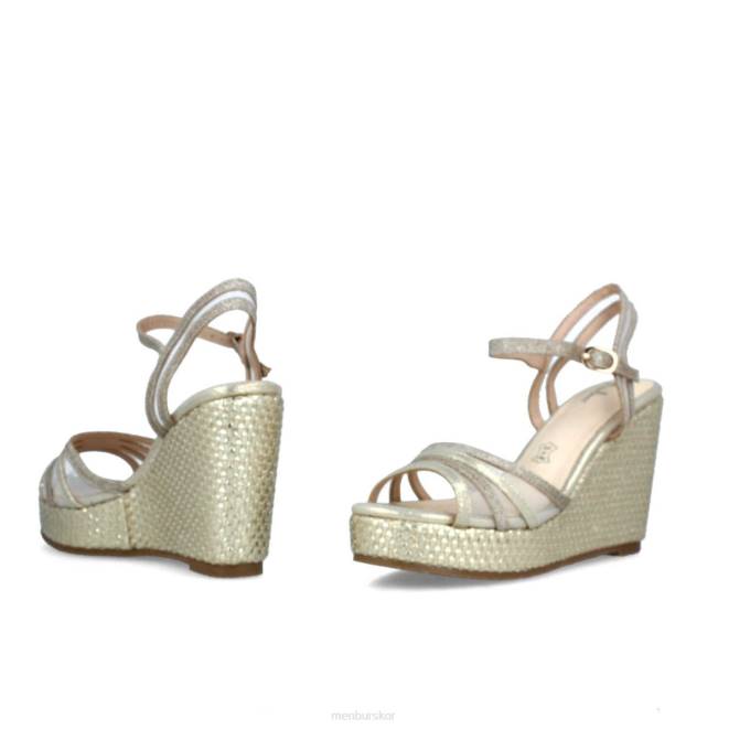 Menbur kvinnor guld bacemi högklackat 608J4073