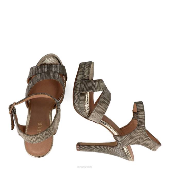 Menbur kvinnor guld badiola högklackat 608J4161