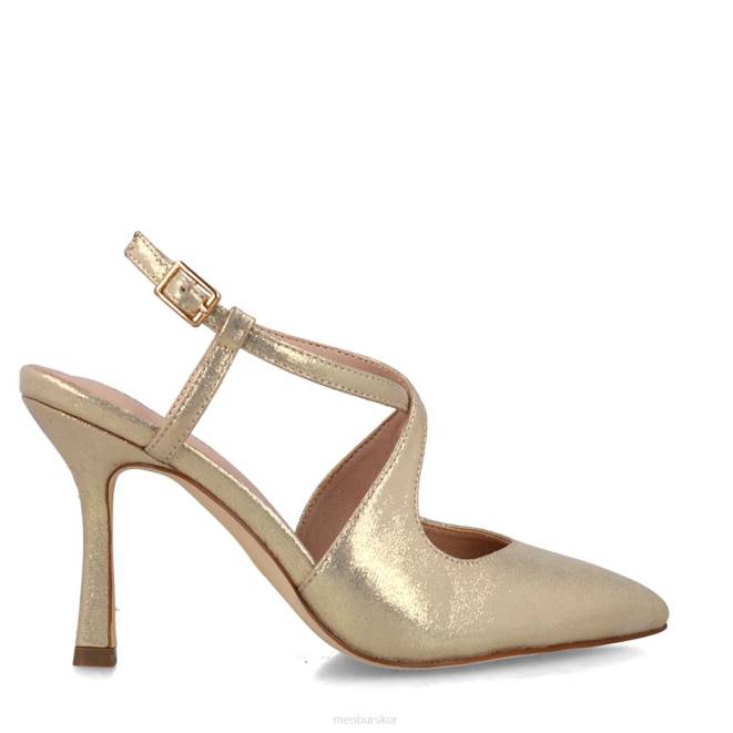 Menbur kvinnor guld belona högklackat 608J1351
