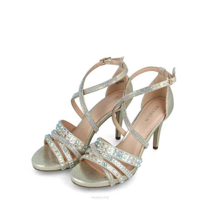 Menbur kvinnor guld bitetto högklackat 608J861