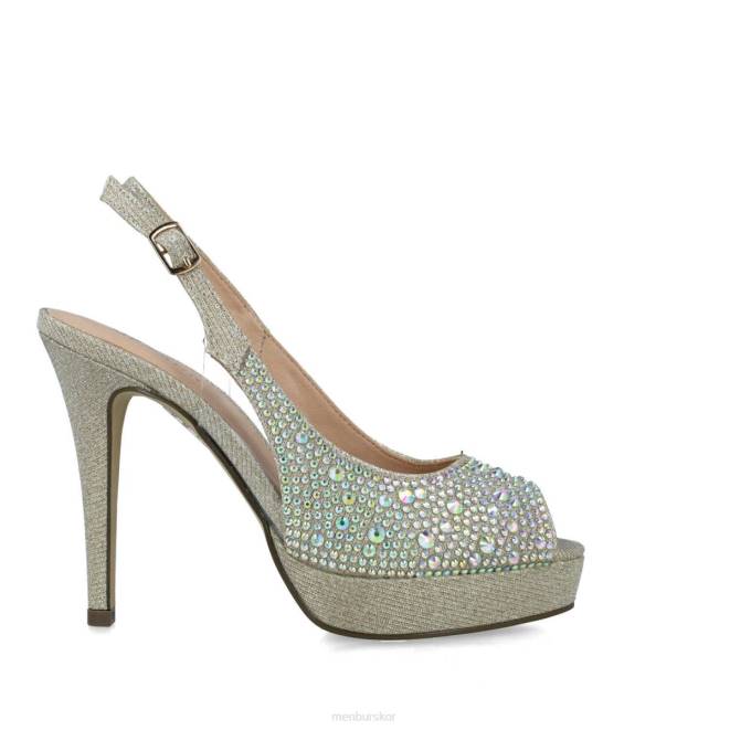 Menbur kvinnor guld bolina högklackat 608J3959