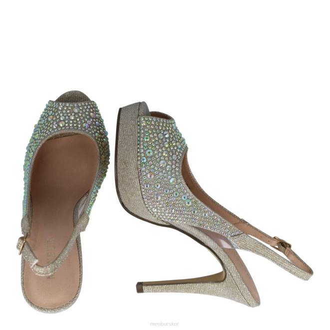 Menbur kvinnor guld bolina högklackat 608J3959