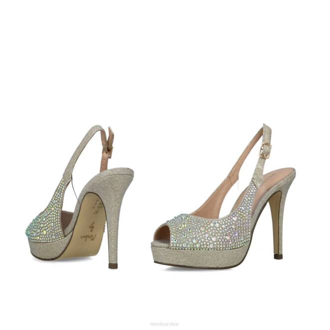 Menbur kvinnor guld bolina högklackat 608J3959