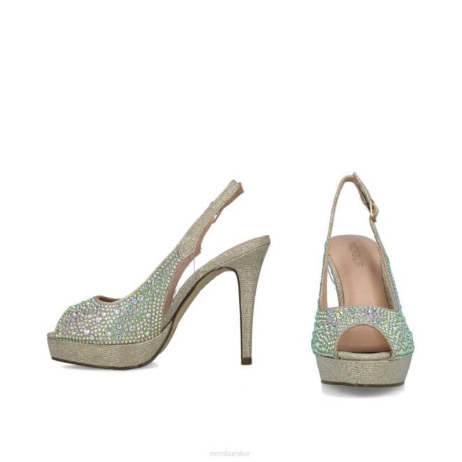 Menbur kvinnor guld bolina högklackat 608J3959