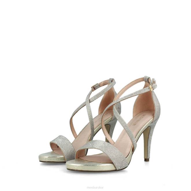 Menbur kvinnor guld brunett högklackat 608J5014