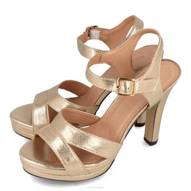 Menbur kvinnor guld brusago högklackat 608J1374