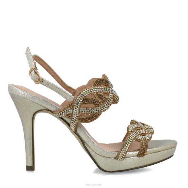 Menbur kvinnor guld brusasco högklackat 608J1220