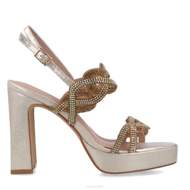 Menbur kvinnor guld brusasco högklackat 608J1297