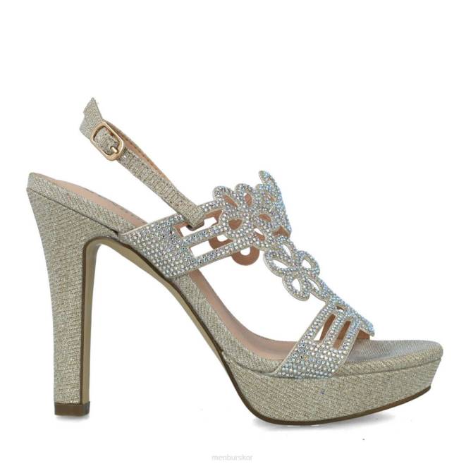 Menbur kvinnor guld calusco högklackat 608J1254