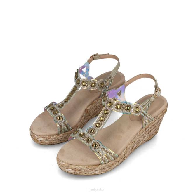 Menbur kvinnor guld camelopardalis högklackat 608J3735