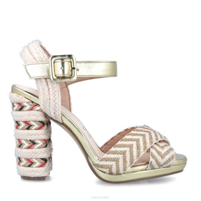 Menbur kvinnor guld campolano högklackat 608J1497