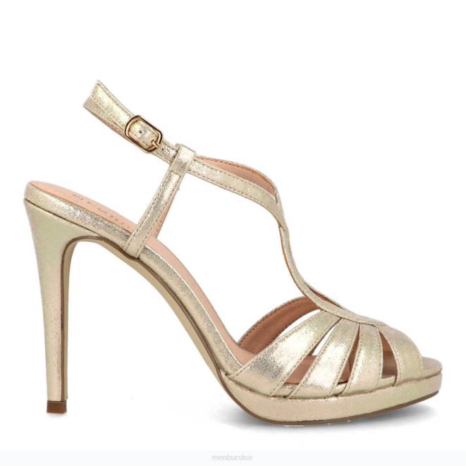 Menbur kvinnor guld canebola högklackat 608J1450