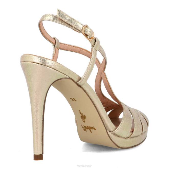 Menbur kvinnor guld canebola högklackat 608J1450