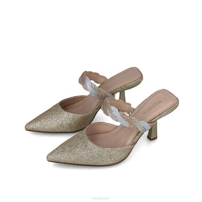 Menbur kvinnor guld capella högklackat 608J3741