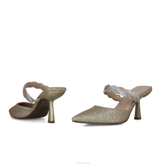 Menbur kvinnor guld capella högklackat 608J3741