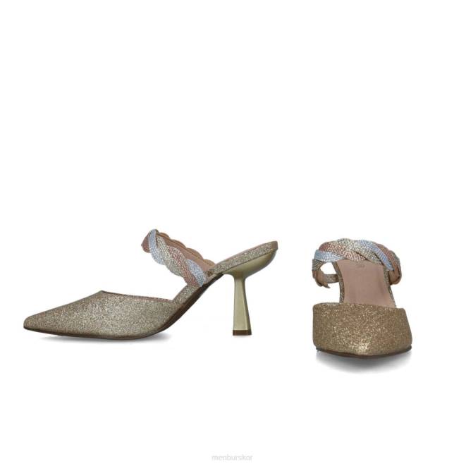 Menbur kvinnor guld capella högklackat 608J3741