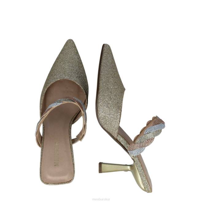 Menbur kvinnor guld capella högklackat 608J3741