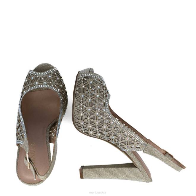 Menbur kvinnor guld carite högklackat 608J4926