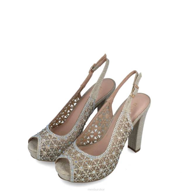 Menbur kvinnor guld carite högklackat 608J4926