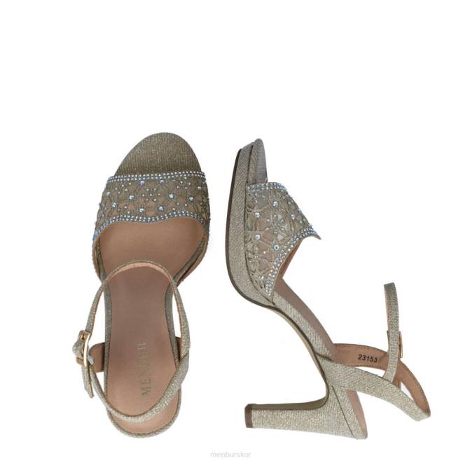 Menbur kvinnor guld carite högklackat 608J4928