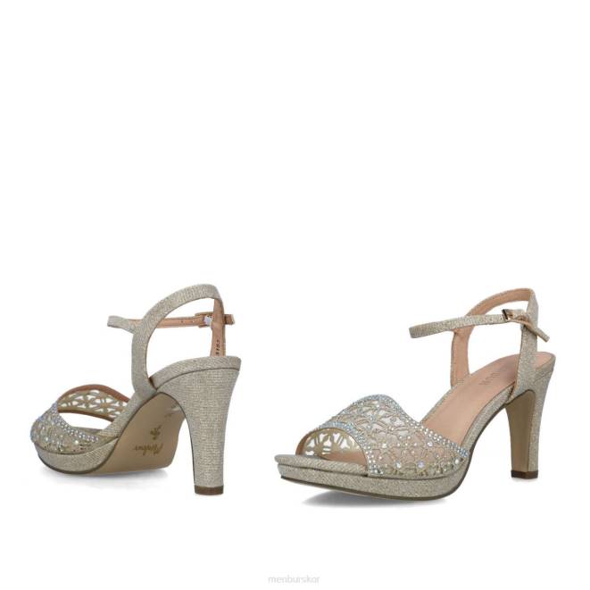 Menbur kvinnor guld carite högklackat 608J4928