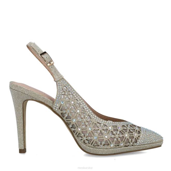 Menbur kvinnor guld carite högklackat 608J828