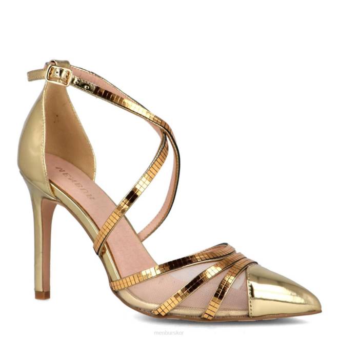 Menbur kvinnor guld cartura högklackat 608J1473