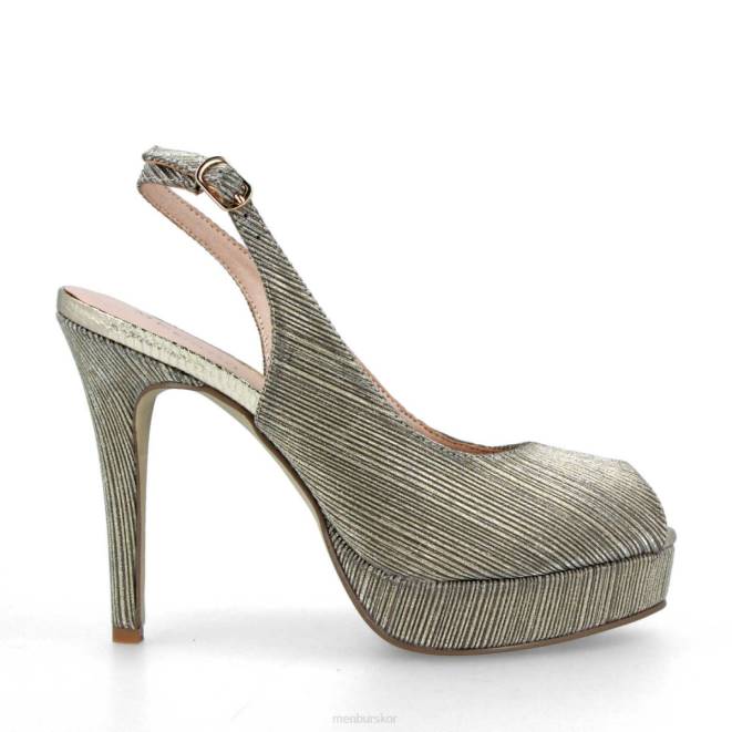 Menbur kvinnor guld cerruti högklackat 608J1477