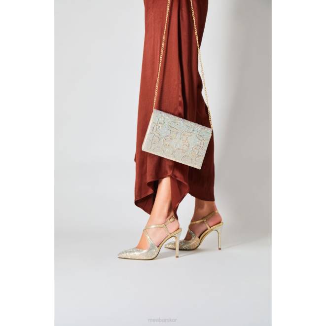 Menbur kvinnor guld cianita högklackat 608J4935