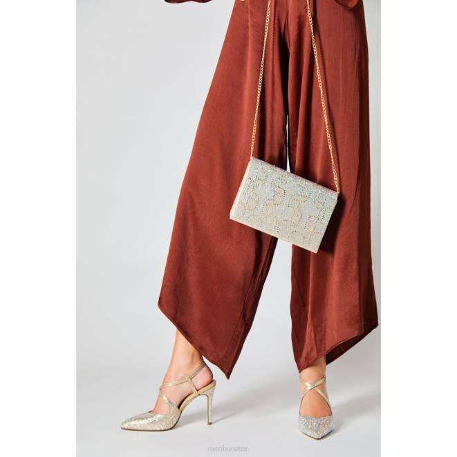 Menbur kvinnor guld cianita högklackat 608J4935