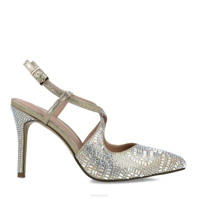 Menbur kvinnor guld cianita högklackat 608J4935