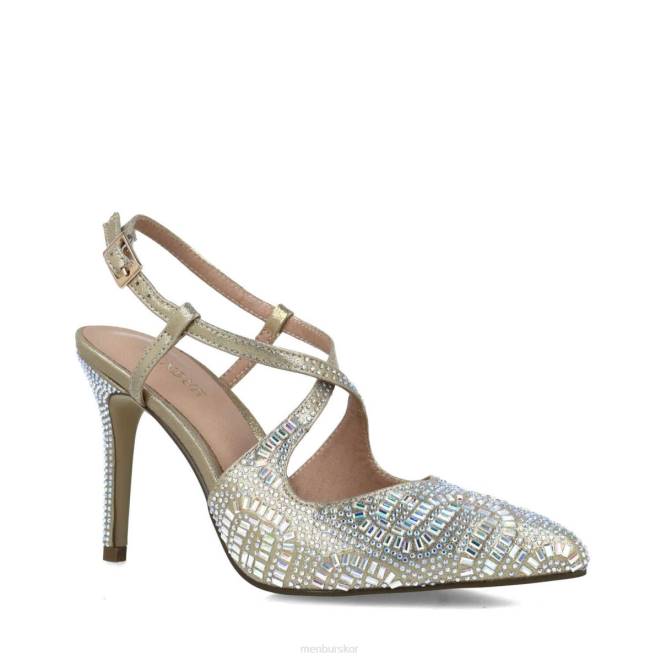 Menbur kvinnor guld cianita högklackat 608J4935