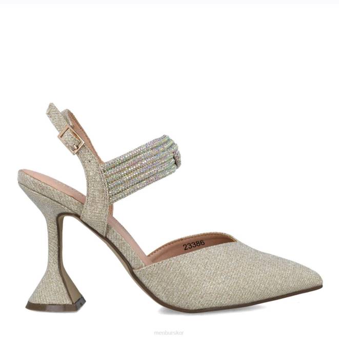 Menbur kvinnor guld cuarzo högklackat 608J3760