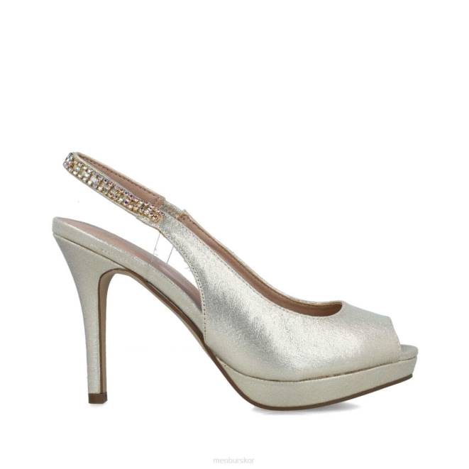 Menbur kvinnor guld delphinus högklackat 608J749