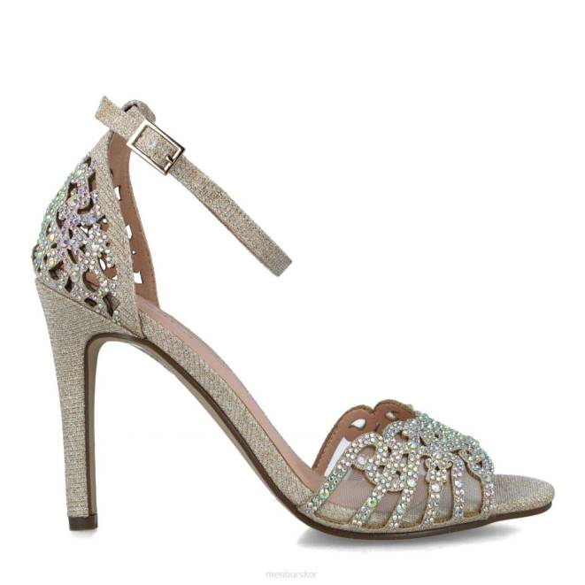 Menbur kvinnor guld hiddenita högklackat 608J3770