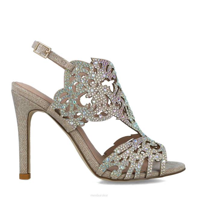 Menbur kvinnor guld hiddenita högklackat 608J802