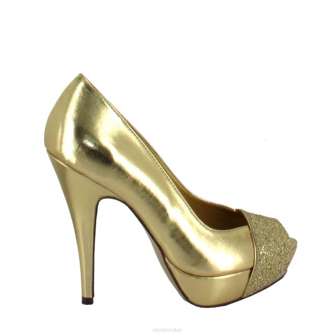 Menbur kvinnor guld joseph bedier högklackat 608J4647