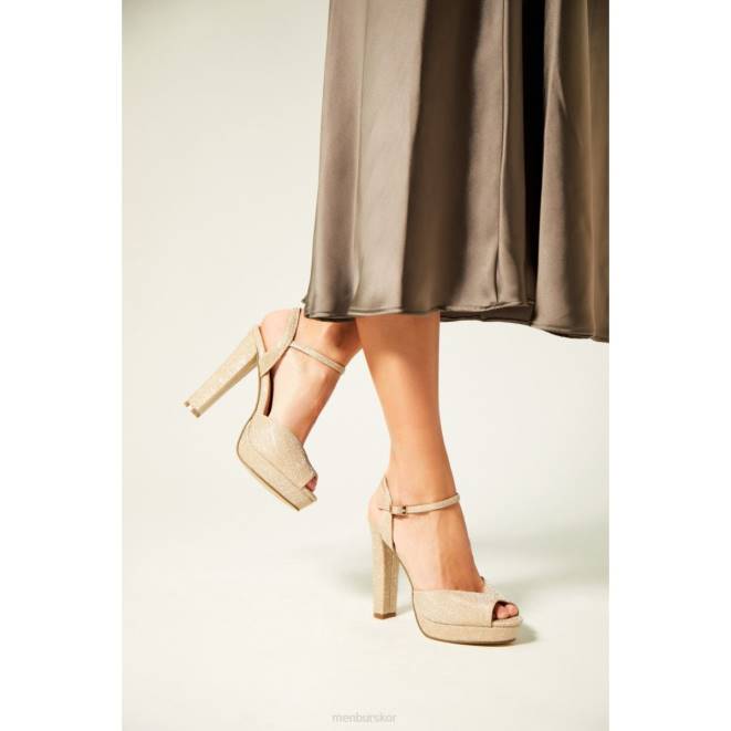 Menbur kvinnor guld kameleont högklackat 608J1286